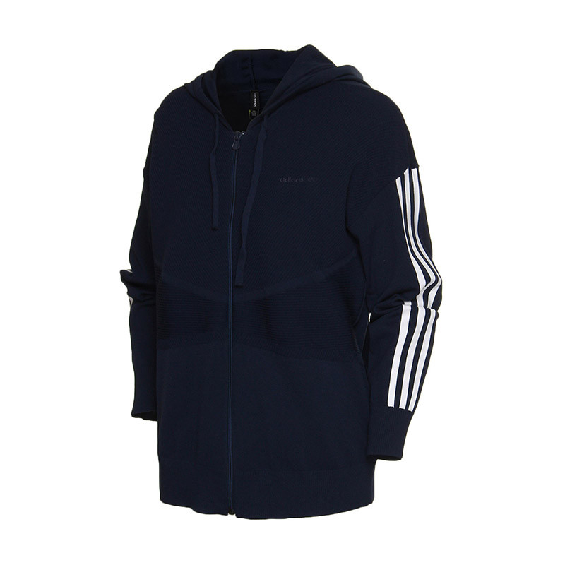 adidas阿迪达斯NEO女子夹克外套18新款开衫卫衣休闲运动服CV9061. S CV9061蓝色