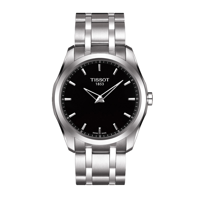 天梭(TISSOT)库图系列时尚商务休闲简约钢带石英男士手表T035.446.11.051.00 T035.446.11.051.00