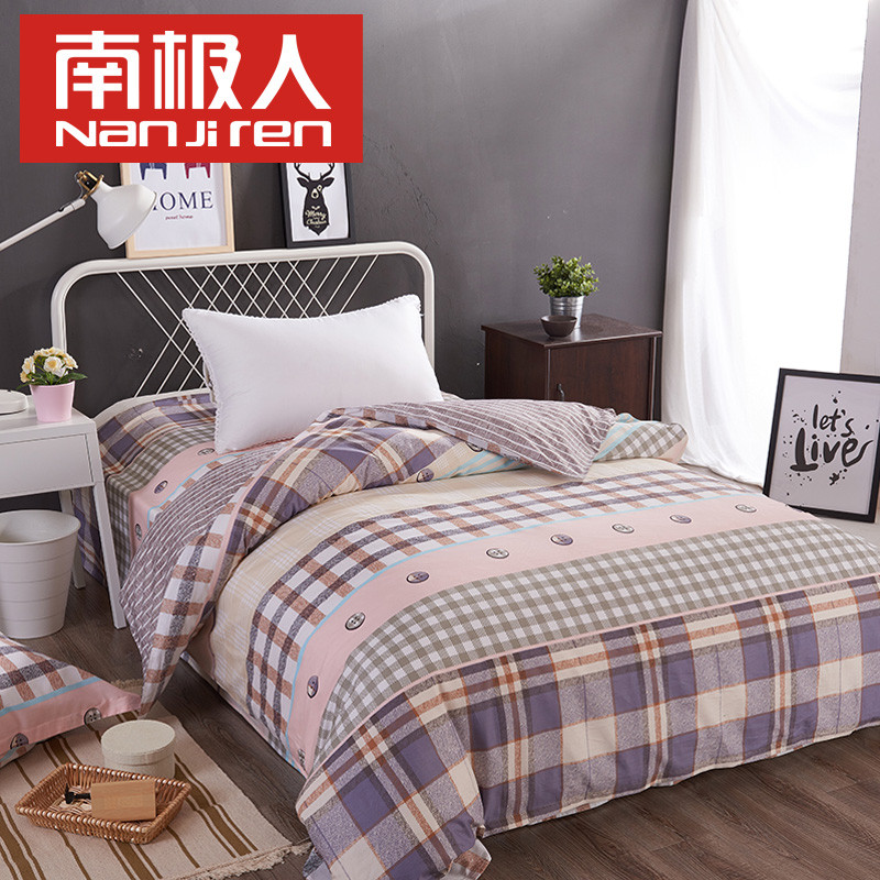 南极人全棉床上用品纯棉被套单件学生单人被罩1.5米双人220*240 1.6*2.1米被套（适合1.5*2.0的被芯） 时光故事