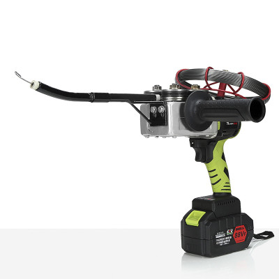 一茶一坐锐霸水电工锂电穿线机拉线器引线自动拉线机充电式电线电动穿