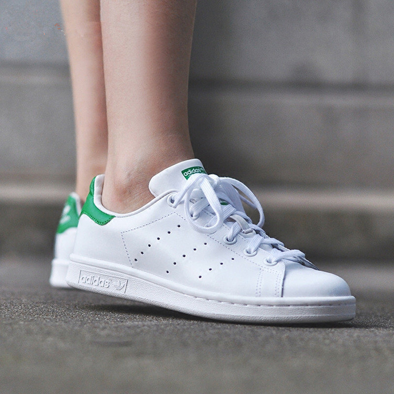 Adidas/三叶草阿迪达斯女鞋史密斯绿尾休闲鞋小白鞋M20605 默认颜色 38.5