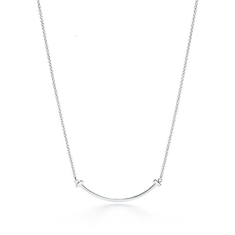 Tiffany&Co.蒂芙尼蒂芙尼微笑项链tiffany纯银笑脸吊坠我的前半_3 小号微笑40CM