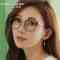 海伦凯勒2017年新款近视眼镜女 情侣眼镜框 复古圆框H9181 优雅女人 配1.56防蓝光镜片（400度以内）