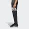 Adidas/阿迪达斯 运动型格 男子 针织长裤 黑 针织小脚裤休闲跑步长裤CW3881 XXL 黑色