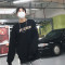 18款式AHTAO2018春季韩国Chic卫衣男BF风加绒套头宽休闲简约宽松卫衣 L 蓝色
