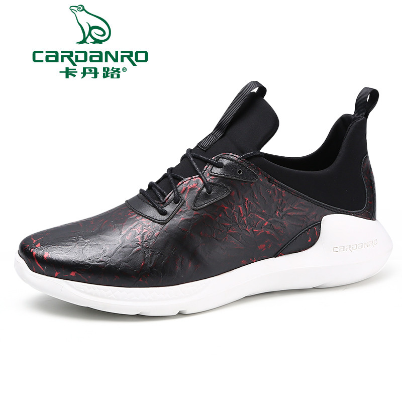 Cardanro/卡丹路流行男鞋高帮运动休闲鞋舒适潮鞋 红色-DQ90453280 41