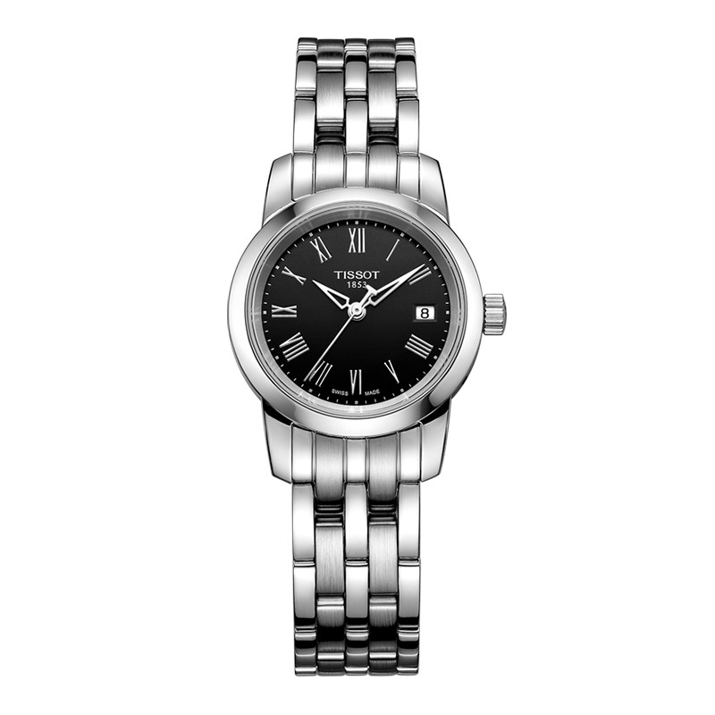 天梭(TISSOT) 梦幻系列 休闲日历 金属表带 石英女士表 T033.210.11.013.00