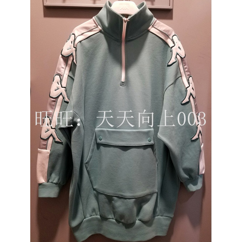 Kappa/背靠背2018春夏限量版串标女连衣裙T恤|K0822QL50 M(成人） 蓝色-840