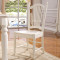 淮木（HUAIMU）韩式田园餐桌餐台法式象牙白餐台欧式餐桌椅组合 一桌四椅