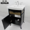 科勒(KOHLER) 雅琦浴室家具含盆K-2449T-A-F2开放式/封闭式可选 0.6M 封闭柜体+2358-8三孔面盆
