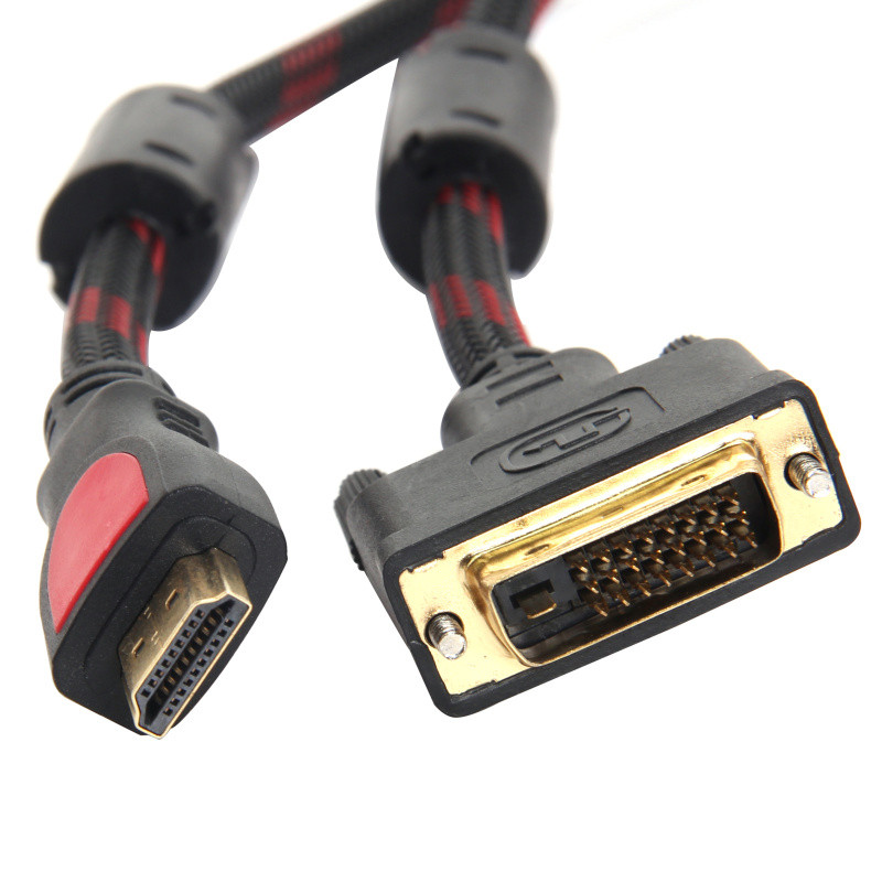 配线系列 hdmi转dvi线dvi转hdmi线电脑接电视1080p HDMI/DVI线 10米