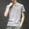 韦斯普 2018夏季新款男士短袖T恤文艺青年港风修身潮男圆领体恤衫B-T1809 XXXL 咖啡色