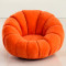 创意南瓜沙发时尚懒人沙发个性单人沙发懒人椅布艺沙发_7 棕色三防布单人沙发