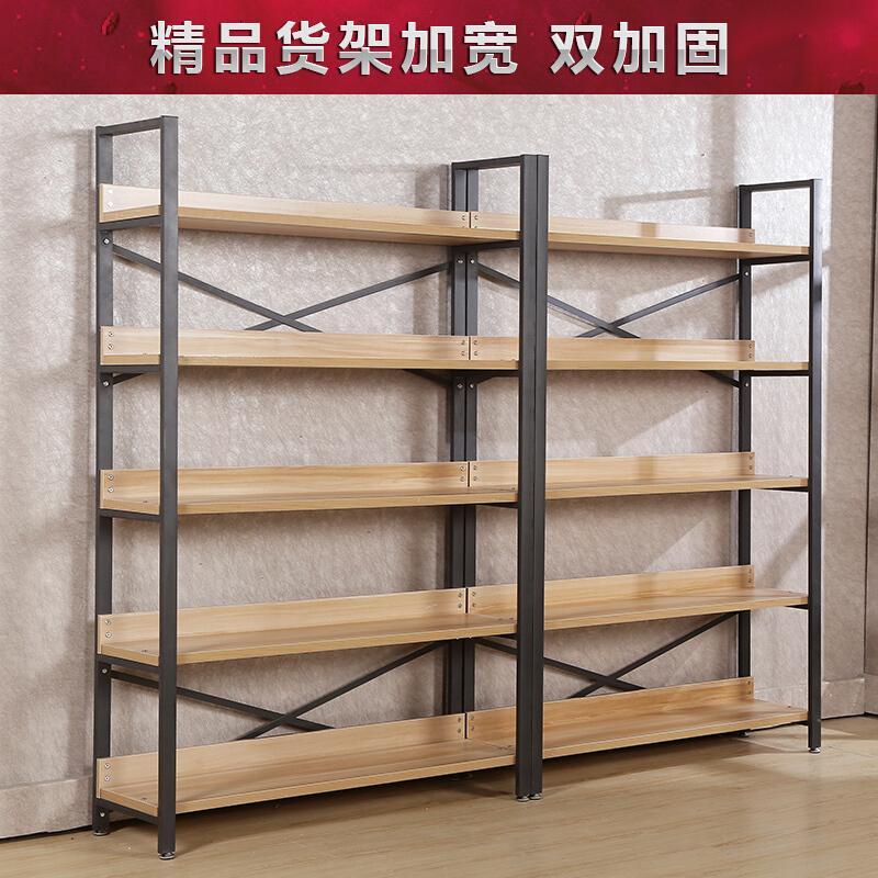 淮木双加固特惠货架化妆品展示柜市储藏多功能鞋店陈列架置物架_3 四层180长*34深*150高三支架
