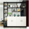 淮木简约现代客厅玄关柜隔断厅柜酒柜屏风间厅柜鞋柜置物储物展示柜黑+白200高*180宽*3 黑+白200高*180宽*30深