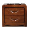 淮木床头柜橡木简约现代中式实木储物柜收纳柜床边柜整装柜子胡桃色整装 胡桃色
