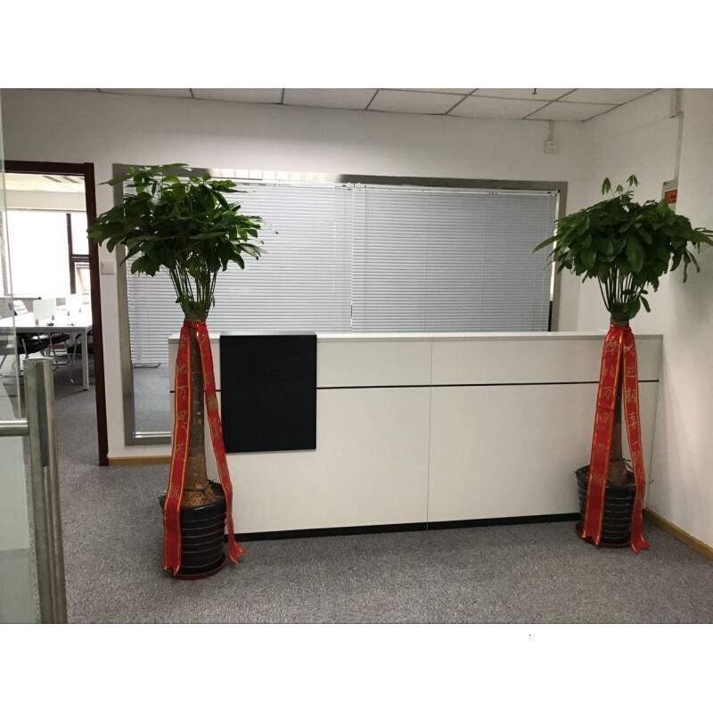淮木办公家具接待台收银台吧台柜台迎宾台公司办公桌简约吧台前台_1 2.9-3.0米