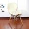 淮木北欧伊姆斯皮革餐椅家庭时尚休闲电脑椅洽谈创意书桌咖啡椅子_9 橙色扣椅
