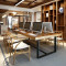 淮木美式loft实木办公桌椅工作台简约现代会议桌长桌办公家具工业风 总统椅