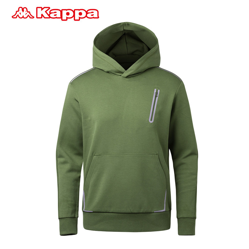 Kappa卡帕男运动卫衣2017新款秋冬打底衫休闲上衣套头帽衫运动衣 M K0752MT11D-304