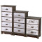 地中海床头柜锁抽屉锁实木储物收纳柜五斗橱柜主卧美式乡村边角柜_7 地中海四层