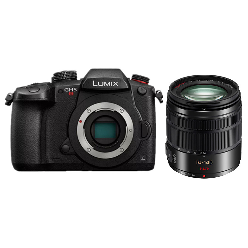 松下(Panasonic) DC-GH5S 机身+H-FS14140二代镜头 4K 防尘防溅防冻 双SD卡 微单相机