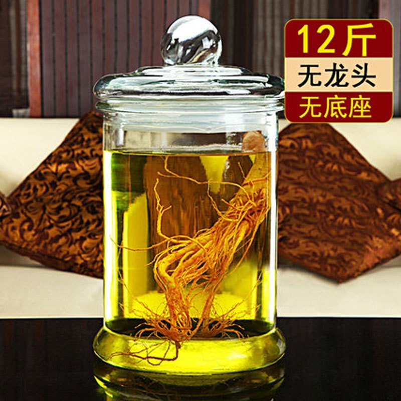 玻璃泡酒瓶带龙头10斤酵素桶酿葡萄酒坛子密封罐药酒缸多色多款生活日用家庭清洁生活日用收纳用_2 12斤裸瓶