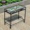 田园铁艺阳台花架多层落地移动花架户外露台防晒防鸟雨棚多肉花架_6 双层带雨棚