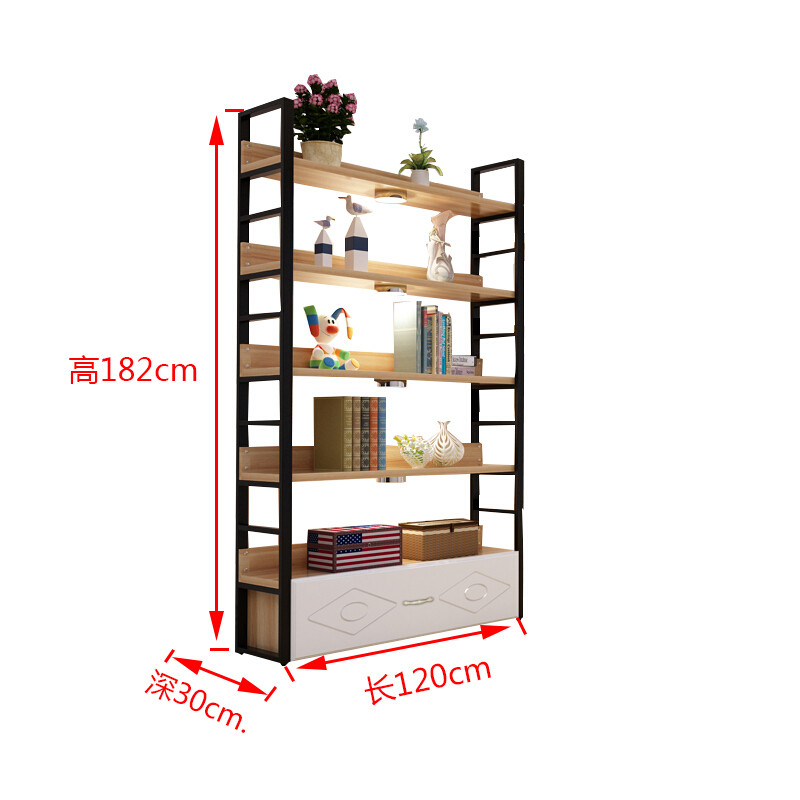 淮木超市产品化妆品货柜展示柜鞋店货架置物架展示架自由组合陈列架 （欧式抽屉）5层182*30*120