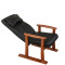 淮木特价可躺电脑椅实木懒人沙椅休闲躺椅电脑椅家用折叠美容体验椅椅子+脚蹬颜色备注 米白麻布