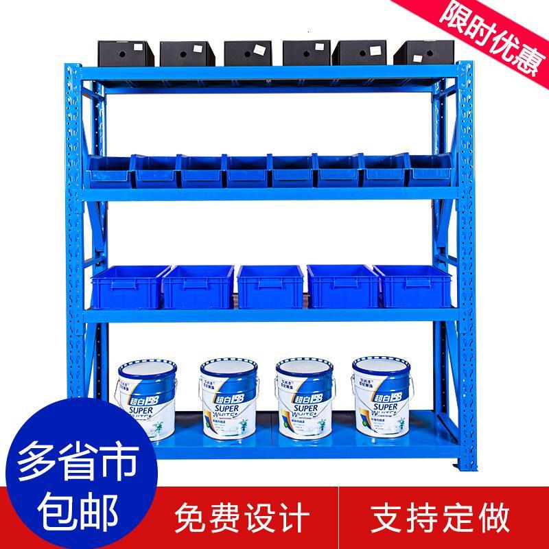 淮木抗压货架耐用小巧超市货架玩具店陈列架库房美甲店母婴防变形服_0 中150*50*200主架4层