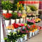 大号花店多层花架花店货架铁艺花架鲜花货架花店花桶展示架_8 一层两个两层单架子不含桶
