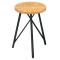 淮木loft会议桌长桌工作台洽谈办公桌北欧实木咖啡桌简约现代长方形桌_7 圆凳