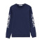 美特斯邦威圆领套头卫衣男装春印花衣服713437 190/108B/XXXL 鸢尾蓝黑
