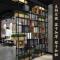 淮木屏风隔断墙美式办公室复古工业风客厅玄关置物架LOFT展示书架_8 支持尺寸颜色定做