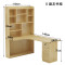 淮木实木书桌书架组合转角台式电脑桌卧室学习桌写字桌办公桌家用_1_8 D款左书架（台式机款）