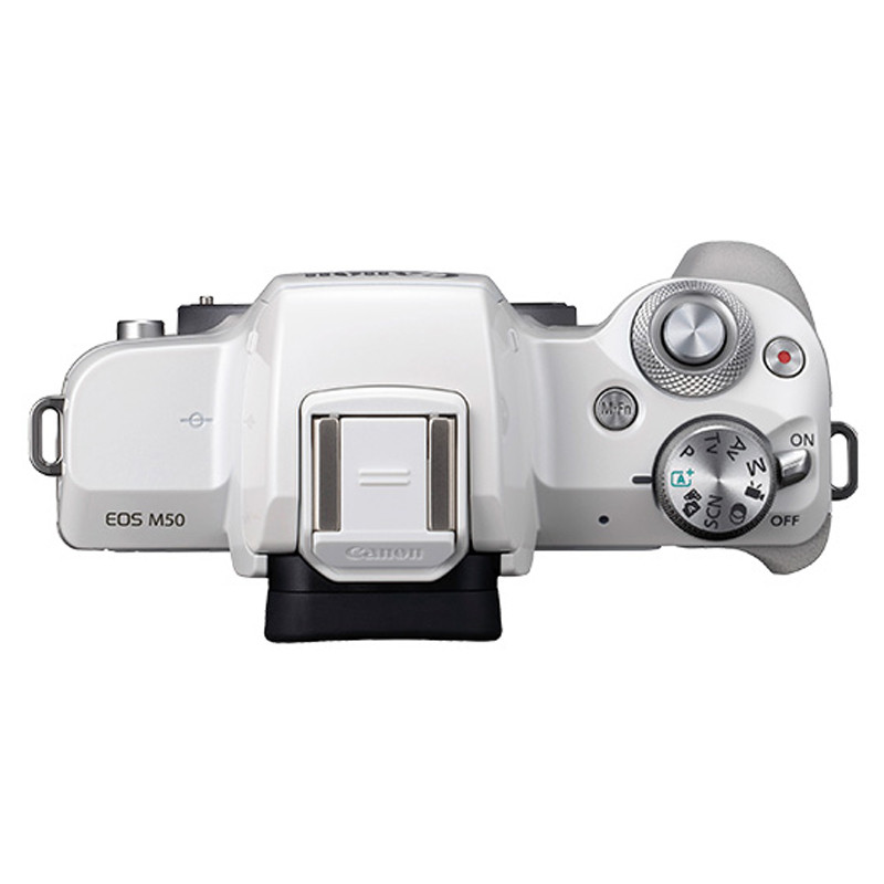 佳能(Canon) EOS M50 白色单机身不含镜头 数码微单相机 约2410万像素
