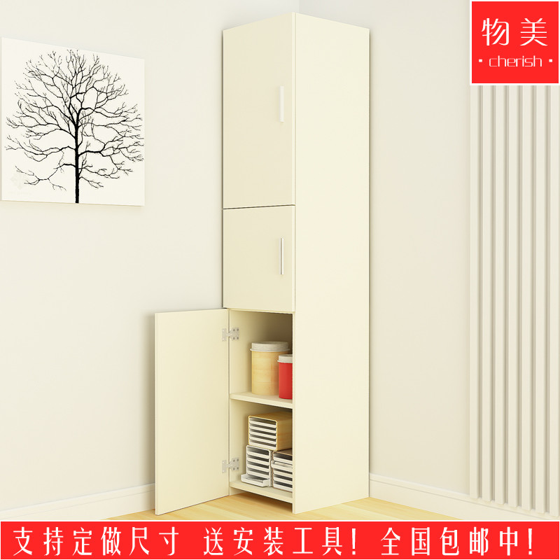 卧室客厅储物柜白色带门角柜墙角柜转角柜角落柜收纳柜拐角置物架_6 200*40*40