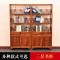 博古架隔断中式仿古实木南榆木客厅玄关置物架展示柜书架多宝阁_6 两门博古架