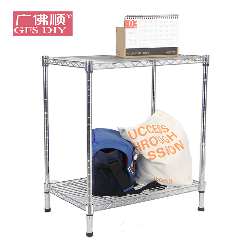 中管新款60高二层置物架客厅杂物整理架双层组合货架_4 长60宽30高60二层