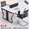 创意新款职员办公桌简约现代桌椅组合电脑四人位4屏风工作6工位办公室家具品质保证(三色可选)_7 双人并排+椅