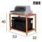 创意新款办公室桌面收纳盒办公用品置物架带抽屉打印机收纳架实木木制移动置物架时尚储物架子_0 二层53
