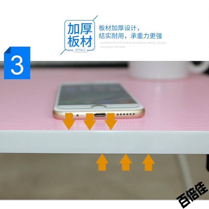 新款创意折叠桌简约写字台宿舍吃饭桌家用餐桌小户型可折叠桌子学习便携桌色80*40加长高75_7 花色50*30图随机-55