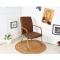 电脑椅家用办公椅皮革网布弓形会议椅人体工学职员椅简约组装椅子多功能时尚创意住宅家具家具坐具_9 棕色皮革钢制脚固定扶手