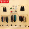 不锈钢服装店展示架玫瑰金上墙货架女装店壁挂式侧挂衣架_5 G027-80CM-香槟金