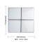 白色瓷砖300×300小砖方格马赛克瓷砖北欧黑白简约卫生间厨房墙砖 300*300 33006（亮光）