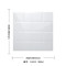 白色瓷砖300×300小砖方格马赛克瓷砖北欧黑白简约卫生间厨房墙砖 300*300 33003（亮光）