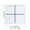 白色瓷砖300×300小砖方格马赛克瓷砖北欧黑白简约卫生间厨房墙砖 300*300 33006-2（哑光）