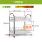 304不锈钢碗架沥水架厨房置物架收纳盘子沥晾洗滤放碗筷盒2_14 升级E款-配筷子篮与杯架