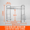 厨房置物架刀架碗盘厨具用品收纳架双水槽碗架不锈钢碗碟架沥水架_2 76长双水槽单层【主架】